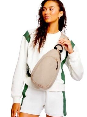 NWOT Puma Evercat Myriad Slingback Bag in "Light Beige" Taupe Sling Belt Bag